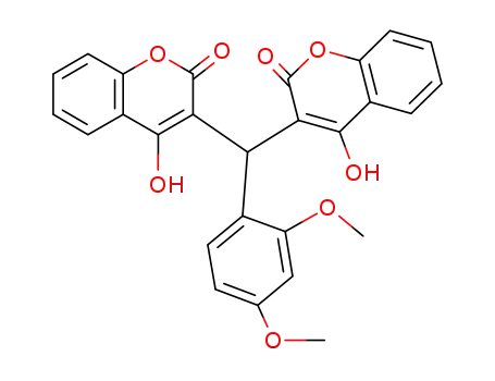 2H-1-Benzopyran-2-one,3,3'-[(2,4-dimethoxyphenyl)methylene]bis[4-hydroxy-