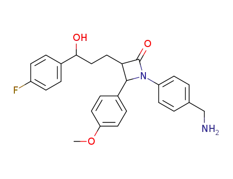 1-(4-aminomethyl-phenyl)-3-[3-(4-fluoro-phenyl)-3-hydroxy-propyl]-4-(4-methoxy-phenyl)-azetidin-2-one