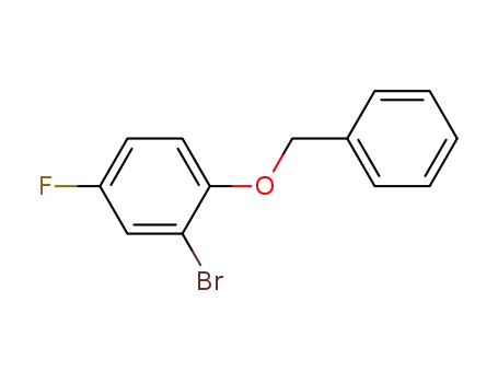 Molecular Structure of 660842-05-7 ((2-BROMO-4-FLUOROPHENYL)BENZYL ETHER)