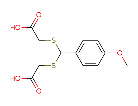 Molecular Structure of 100118-50-1 (4-methoxyphenyl-bis(carboxymethylthio)methane)