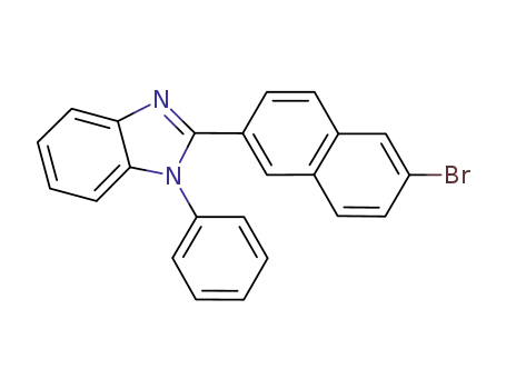 Molecular Structure of 935472-87-0 (2-(6-bromonaphthalen-2-yl)-1-phenyl-1H-benzimidazole)