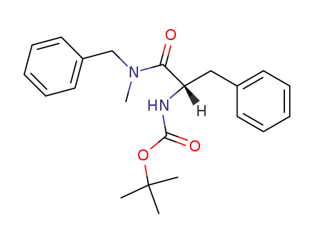 Carbamic acid,
[2-[methyl(phenylmethyl)amino]-2-oxo-1-(phenylmethyl)ethyl]-,
1,1-dimethylethyl ester, (S)-