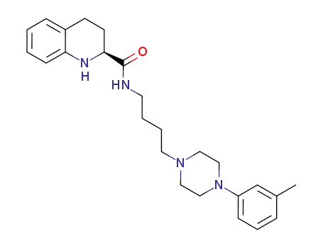 (S)-(-)-N-(4-(4-m-tolylpiperazin-1-yl)butyl)-1,2,3,4-tetrahydroquinoline-2-carboxamide