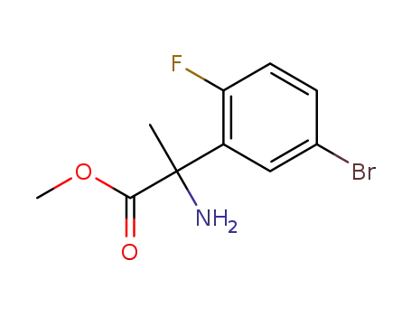 2-AMINO-2-(5-BROMO-2-FLUOROPHENYL)PROPIONIC ACID METHYL ESTER