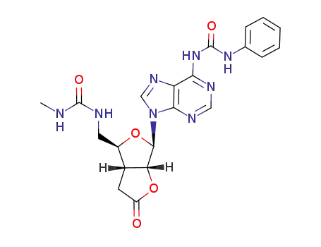 3'-(carboxymethyl)-3',5'-dideoxy-5'-[(N-methylcarbamoyl)amino]-N<sub>6</sub>-(N-phenylcarbamoyl)adenosine-2',3'-lactone