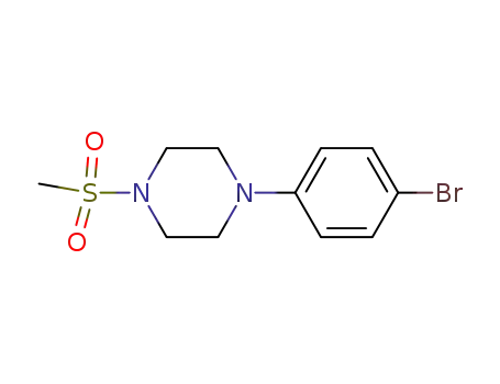 Molecular Structure of 357647-98-4 (1-(4-Bromophenyl)-4-(methylsulfonyl)piperazine)
