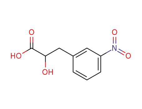 Molecular Structure of 184882-22-2 (Benzenepropanoic acid, a-hydroxy-3-nitro-)