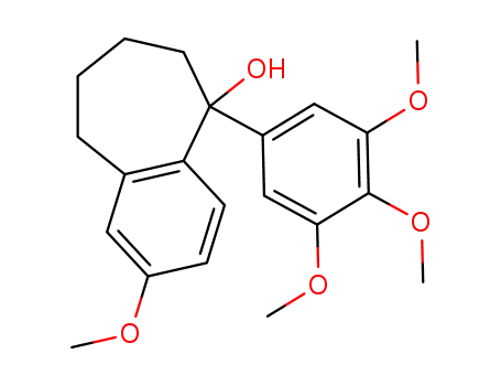 2-methoxy-5-(3',4',5'-trimethoxyphenyl)-6,7,8,9-tetrahydro-5H-benzo[7]annulen-5-ol