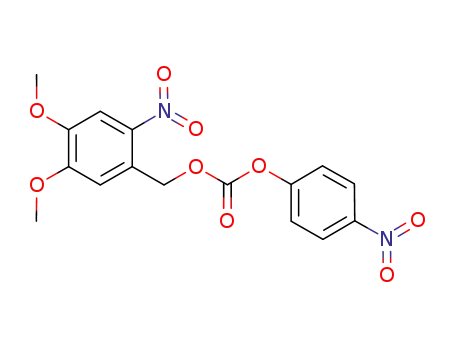 Molecular Structure of 163518-08-9 (Carbonic acid, (4,5-dimethoxy-2-nitrophenyl)methyl 4-nitrophenyl ester)