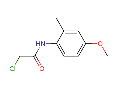 Molecular Structure of 90869-71-9 (2-chloro-N-(4-methoxy-2-methylphenyl)acetamide)