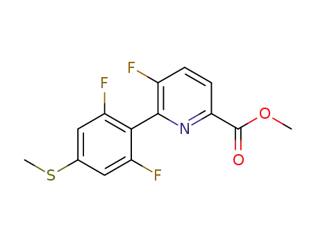 methyl 6-[2,6-difluoro-4-(methylthio)phenyl]-5-fluoropyridine-2-carboxylate