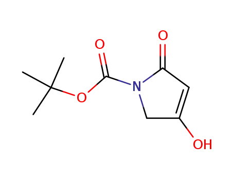 Molecular Structure of 182352-48-3 (2,5-Dihydro-4-hydroxy-2-oxo-1H-pyrrole-1-carboxylic acid 1,1-dimethylethyl ester)