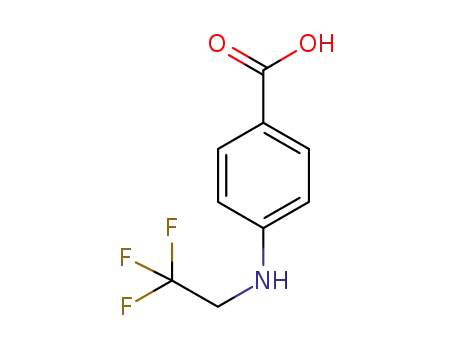 Molecular Structure of 892878-66-9 (4-[(2,2,2-trifluoroethyl)Amino]Benzoic Acid)
