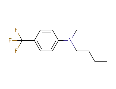 Molecular Structure of 1282034-12-1 (N-butyl-N-methyl-4-(trifluoromethyl)benzenamine)