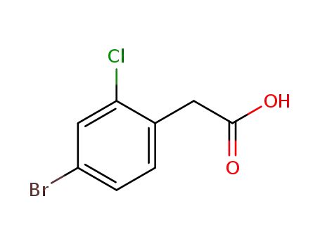 Molecular Structure of 916516-89-7 (2-(4-bromo-2-chlorophenyl)acetic acid)