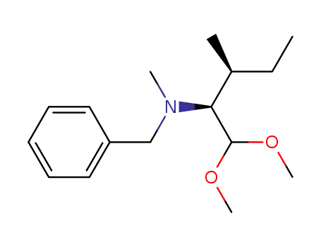 Molecular Structure of 870640-61-2 ((2S,3S)-N-benzyl-1,1-dimethoxy-N,3-dimethylpentan-2-amine)