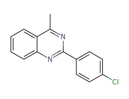 Molecular Structure of 1315314-54-5 (4-methyl-2-(4-chlorophenyl)-quinazoline)