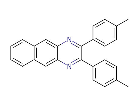 Molecular Structure of 94370-19-1 (Benzo[g]quinoxaline, 2,3-bis(4-methylphenyl)-)