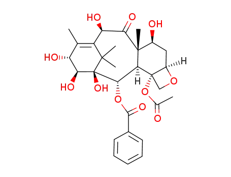 Molecular Structure of 145533-34-2 (14β-Hydroxydeacetylbaccatin III)