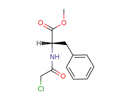 Molecular Structure of 106109-98-2 (METHYL 2-[(CHLOROACETYL)AMINO]-3-PHENYLPROPANOATE)