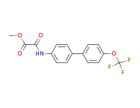 Molecular Structure of 1019996-87-2 (methyl N-[4'-(trifluoromethoxy)biphenyl-4-yl]oxamate)
