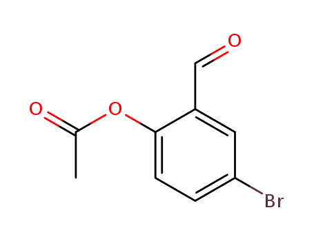 Benzaldehyde, 2-(acetyloxy)-5-bromo-