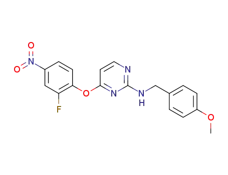 4-(2-fluoro-4-nitrophenoxy)-N-(4-methoxybenzyl)pyrimidin-2-amine