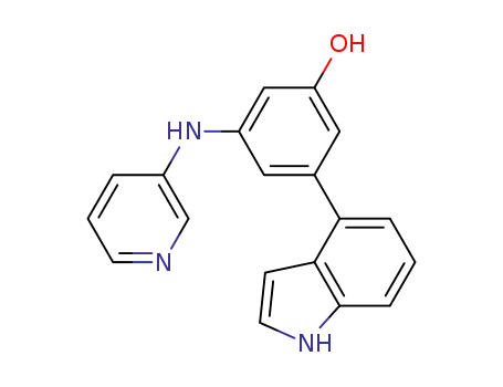 3-(1H-Indol-4-yl)-5-[(pyridin-3-yl)amino]phenol