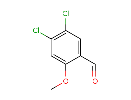 Molecular Structure of 883532-73-8 (Benzaldehyde, 4,5-dichloro-2-methoxy-)