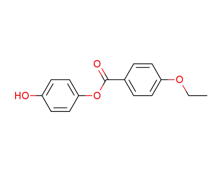 Molecular Structure of 33905-60-1 (Benzoic acid, 4-ethoxy-, 4-hydroxyphenyl ester)