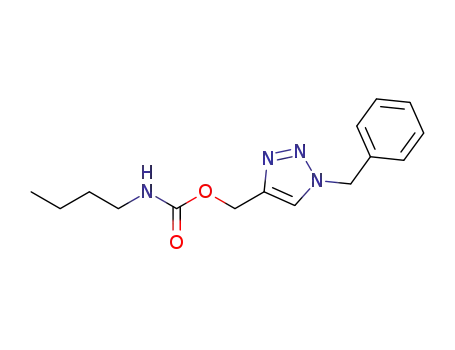 Molecular Structure of 1313994-71-6 (butyl-carbamic acid 1-benzyl-1H-[1,2,3]triazol-4-ylmethyl ester)