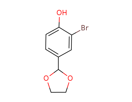 Phenol, 2-bromo-4-(1,3-dioxolan-2-yl)-