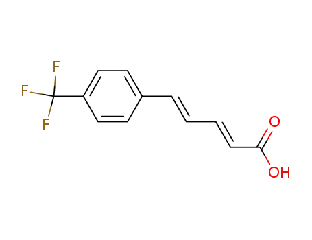Molecular Structure of 203722-39-8 (2,4-Pentadienoic acid, 5-[4-(trifluoroMethyl)phenyl]-, (2E,4E)-)