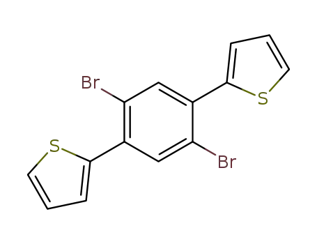 Molecular Structure of 1049822-69-6 (1,4-bis(2-thienyl)-2,5-dibromobenzene)
