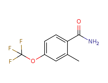 Molecular Structure of 261951-90-0 (2-METHYL-4-(TRIFLUOROMETHOXY)BENZAMIDE)