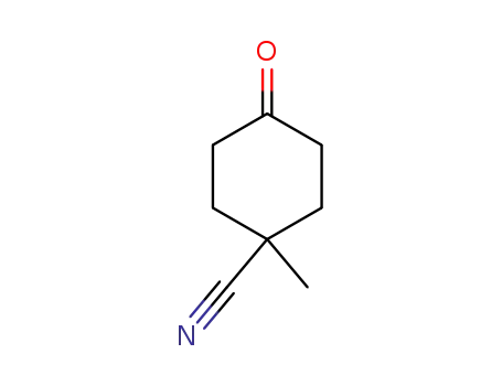 Molecular Structure of 121955-82-6 (1-methyl-4-oxocyclohexanecarbonitrile)