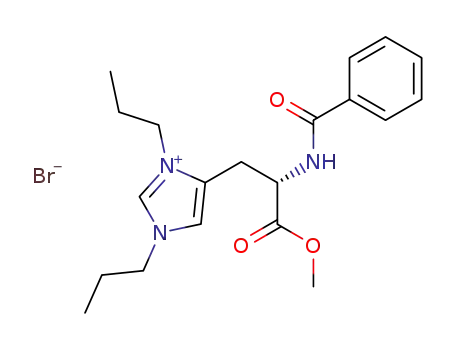 1H-Imidazolium,
4-[(2S)-2-(benzoylamino)-3-methoxy-3-oxopropyl]-1,3-dipropyl-,
bromide