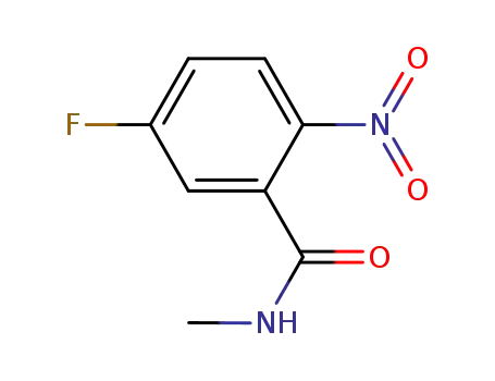 Molecular Structure of 878160-05-5 (5-fluoro-N-methyl-2-nitro-benzamide)