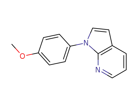 Molecular Structure of 1196079-54-5 (1-(4-methoxyphenyl)-1H-pyrrolo[2,3-b]pyridine)