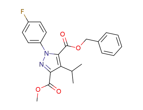 5-BENZYL 3-METHYL 1-(P-FLUOROPHENYL)-4-ISOPROPYL-1H-PYRAZOLE-3,5-DICARBOXYLATE