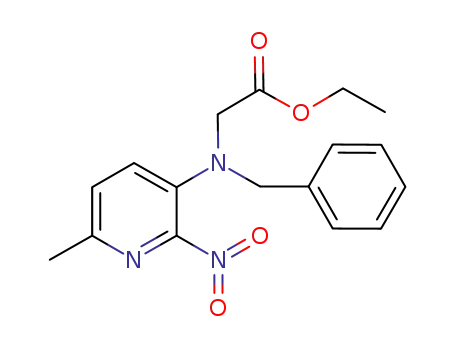 ethyl 2-(N-benzyl-N-(6-methyl-2-nitropyridin-3-yl)amino)acetate