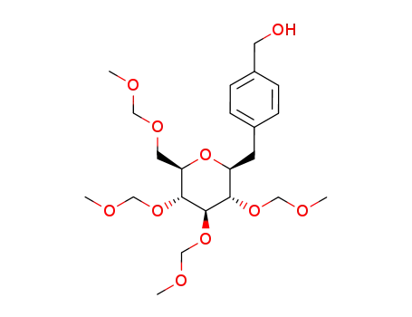 2,6-anhydro-1-deoxy-1-[4-(hydroxymethyl)phenyl]-3,4,5,7-tetra-O-(methoxymethyl)-D-glycero-D-gulo-heptitol