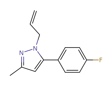 Molecular Structure of 1221503-18-9 (1-allyl-5-(4-fluorophenyl)-3-methyl-1H-pyrazole)