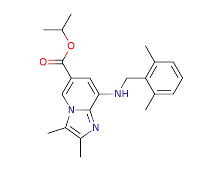 Imidazo[1,2-a]pyridine-6-carboxylic acid,
8-[[(2,6-dimethylphenyl)methyl]amino]-2,3-dimethyl-, 1-methylethyl ester