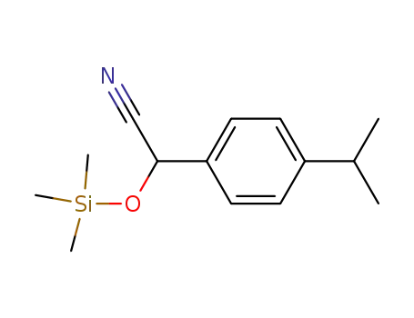 2-(4-isopropylphenyl)-2-((trimethylsilyl)oxy)acetonitrile
