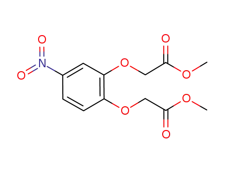 Molecular Structure of 180532-07-4 (Acetic acid, 2,2'-[(4-nitro-1,2-phenylene)bis(oxy)]bis-, dimethyl ester)