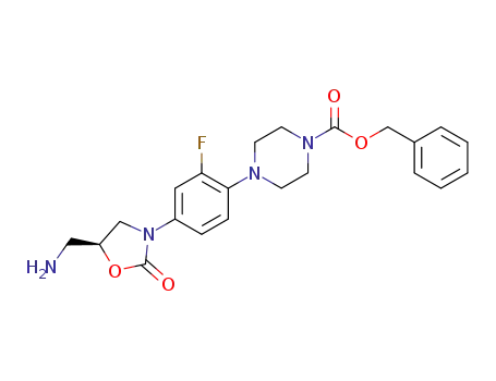 (S)-N-(3-(3-fluoro-4-((N-4-carbobenzoxy)piperazin-1-yl)phenyl)-2-oxo-oxazolidin-5-yl)methylamine