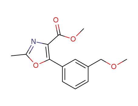 methyl 2-methyl-5-(3-(methoxymethyl)phenyl)oxazole-4-carboxylate