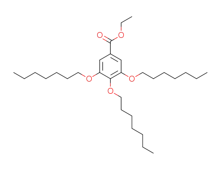 Molecular Structure of 1070380-33-4 (ethyl 3,4,5-tris(heptyloxy)benzoate)