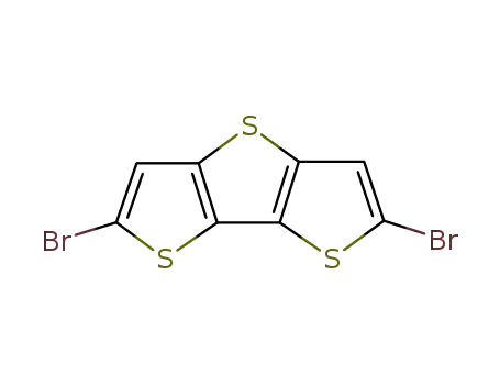 Molecular Structure of 67061-69-2 (2,6-DIBROMODITHIENO[3,2-B:2',3'-D]THIOPHENE)